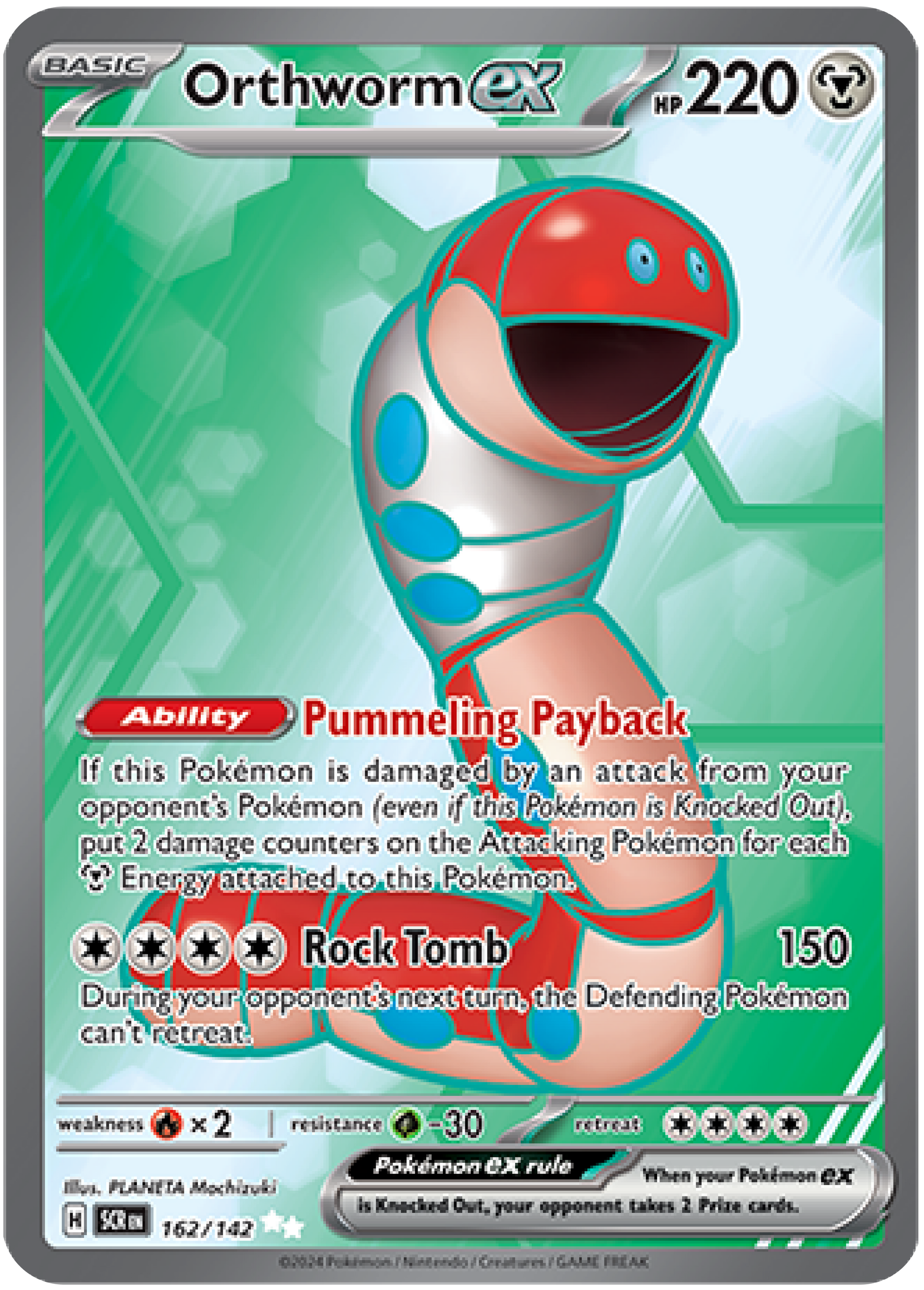 Orthworm ex (162/142) - Pokemon Stellar Crown (SCR) - High Value Hobby Orthworm ex (162/142) - Pokemon Stellar Crown (SCR) - High Value Hobby
