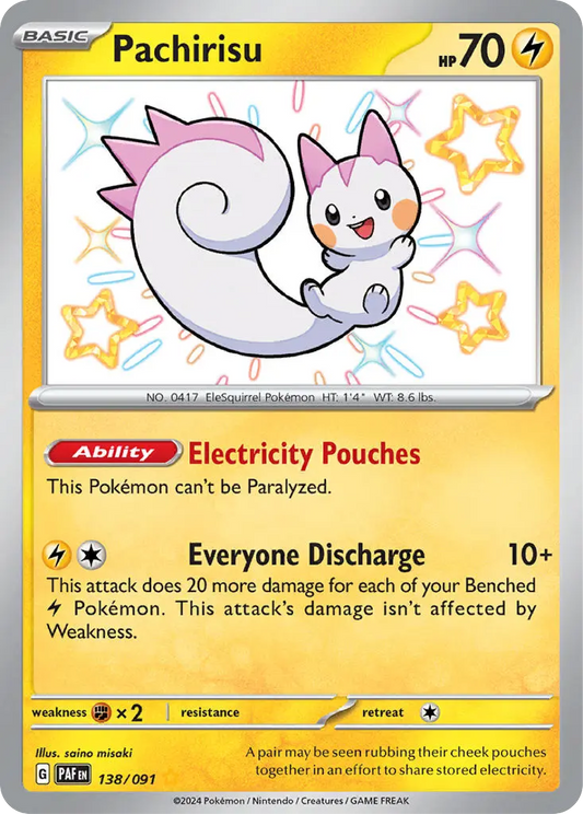 Pachirisu (138/091) - Paldean Fates