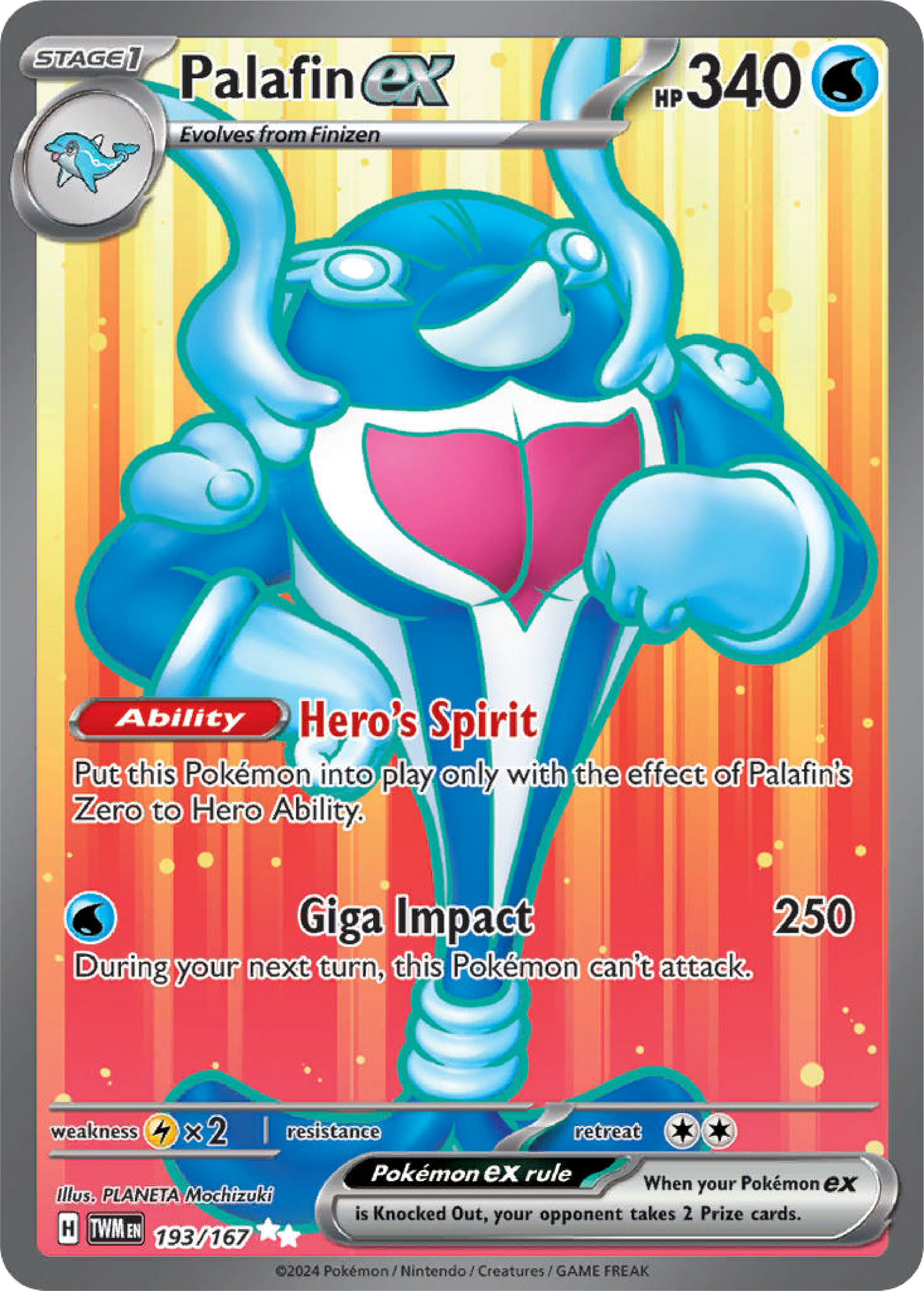 Palafin Ex (193/167) - Pokemon Scarlet & Violet: Twilight Masquerade High Value Hobby Palafin Ex (193/167) - Pokemon Scarlet & Violet: Twilight Masquerade High Value Hobby