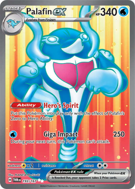 Palafin Ex (193/167) - Twilight Masquerade - Pokemon Card Singles - High Value Hobby