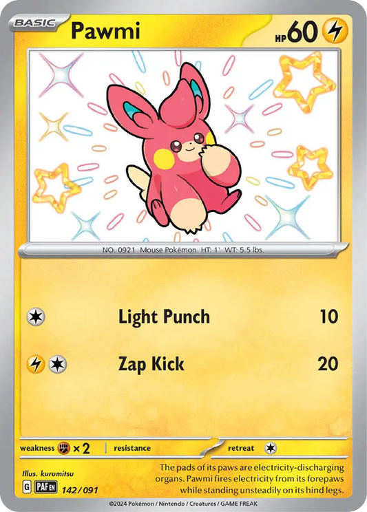 Pawmi (142/091) - Paldean Fates