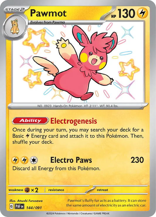 Pawmot (144/091) - Paldean Fates