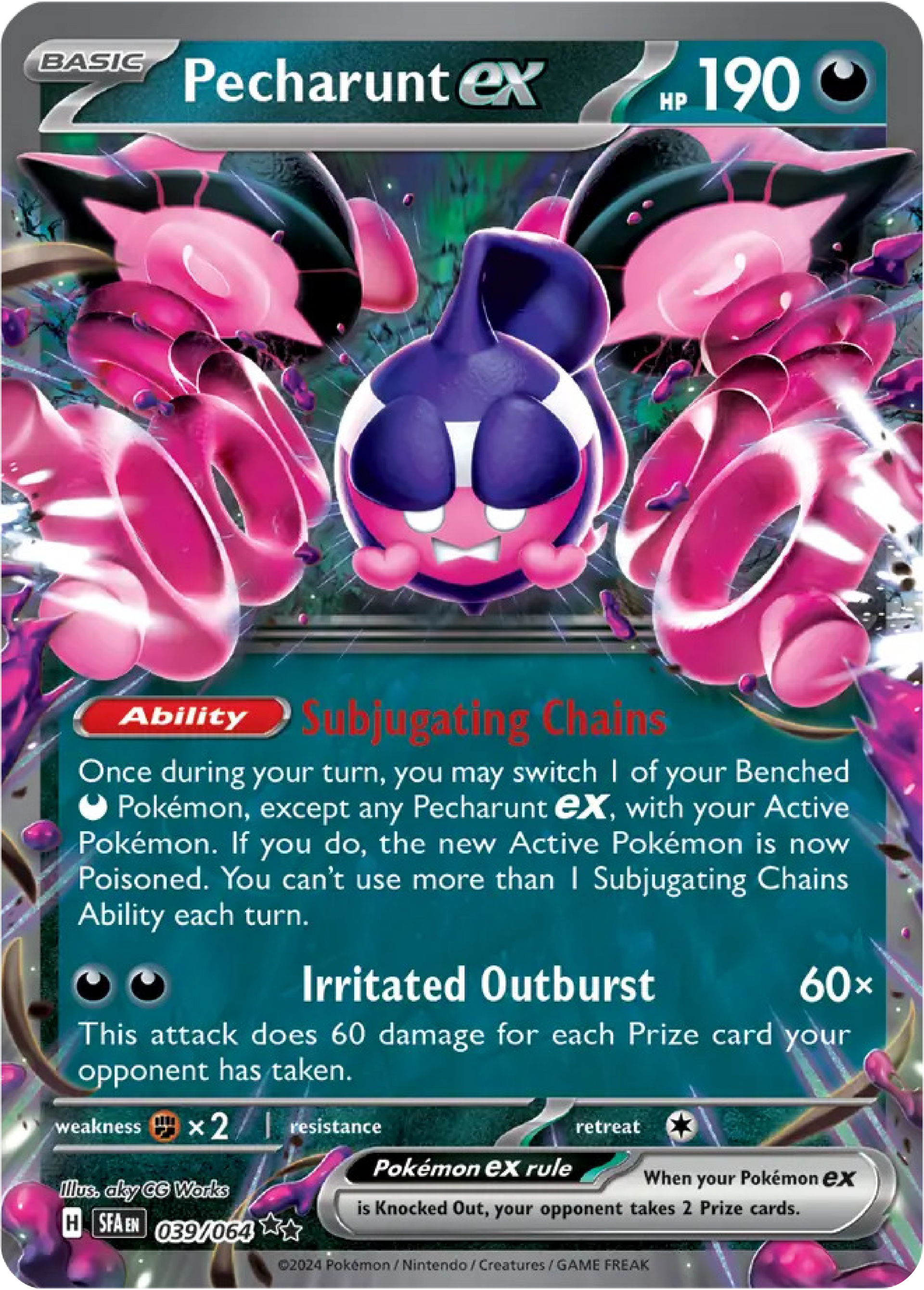 pokemon shrouded fable card value Pecharunt Ex (39/64) - Pokemon Scarlet & Violet: Shrouded Fable