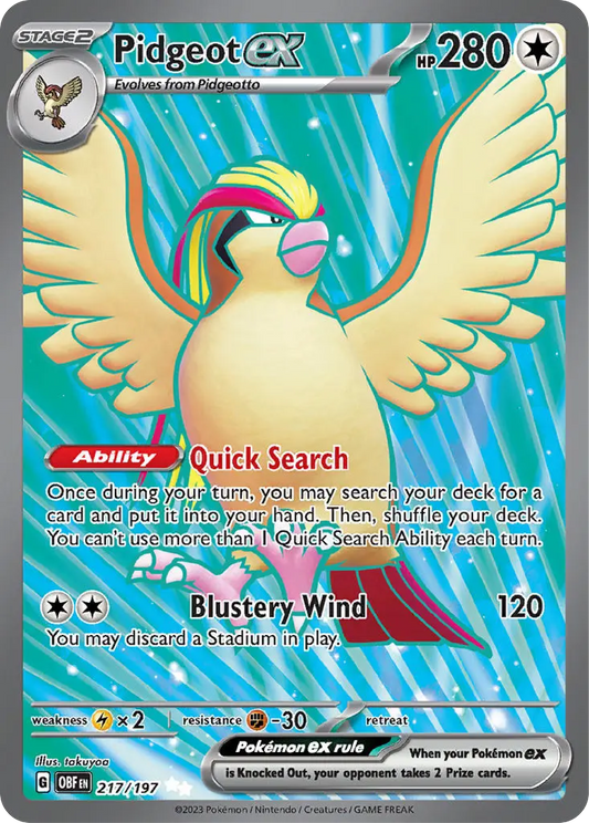 Pidgeot ex (217/197) - Obsidian Flames