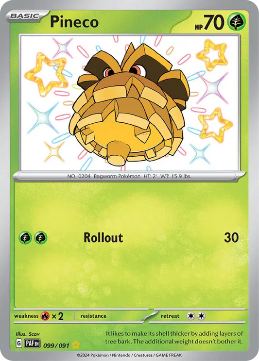 Pineco (099/091) - Paldean Fates