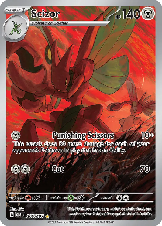 Scizor (205/197) - Obsidian Flames - Buy English Pokemon Card Singles - High Value Hobby