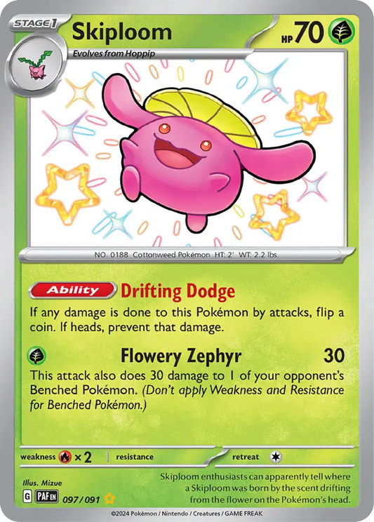 Skiploom (097/091) - Paldean Fates
