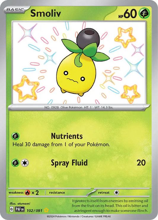 Smoliv (102/091) - Paldean Fates