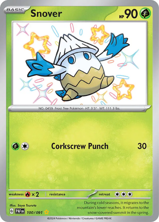 Snover (100/091) - Paldean Fates