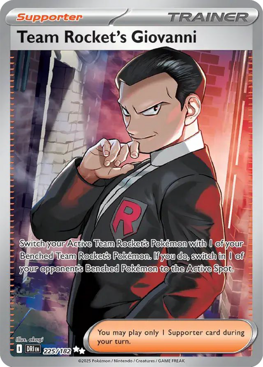 Team Rocket's Giovanni (225/182) - Pokemon Destined Rivals (DRI) - Buy Pokemon Card Singles in Canada at High Value Hobby