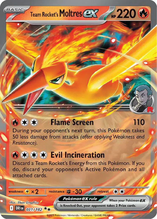 Team Rocket's Moltres ex (31/182) - Pokemon Destined Rivals (DRI) - Buy Pokemon Card Singles in Canada at High Value Hobby
