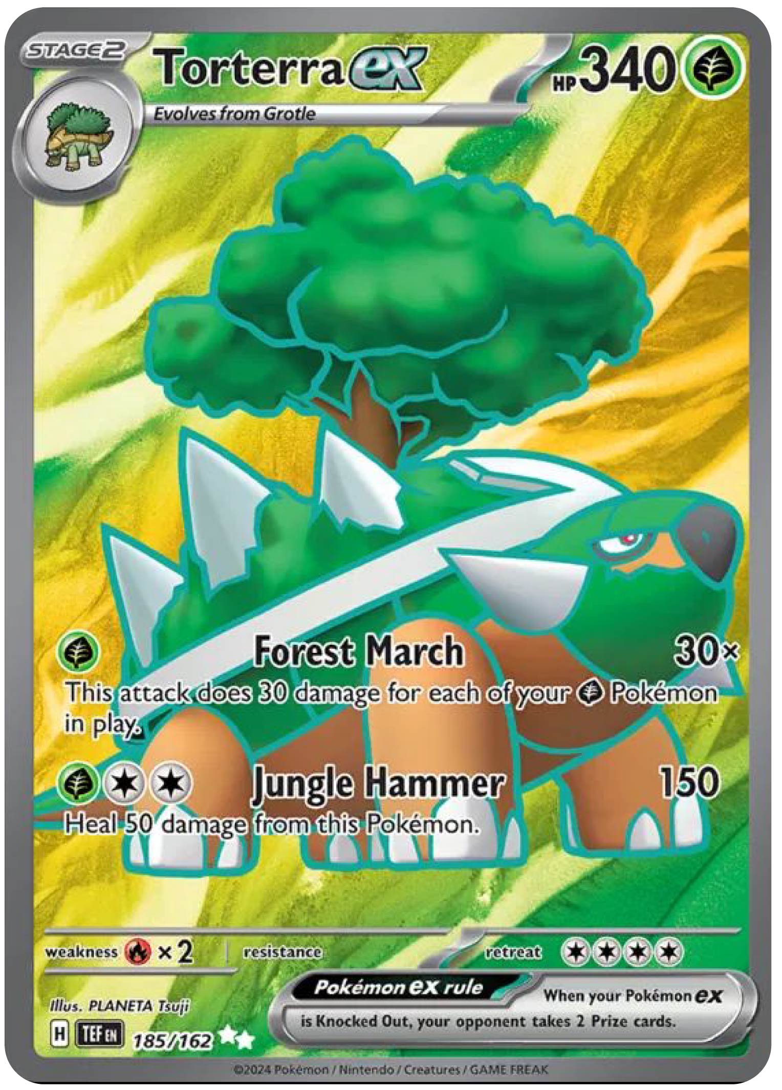 Torterra ex (185/162) - Pokemon Temporal Forces (TEF) - Pokemon Card Singles Canada - High Value Hobby