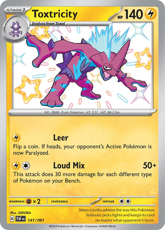 Toxtricity (141/091) - Paldean Fates