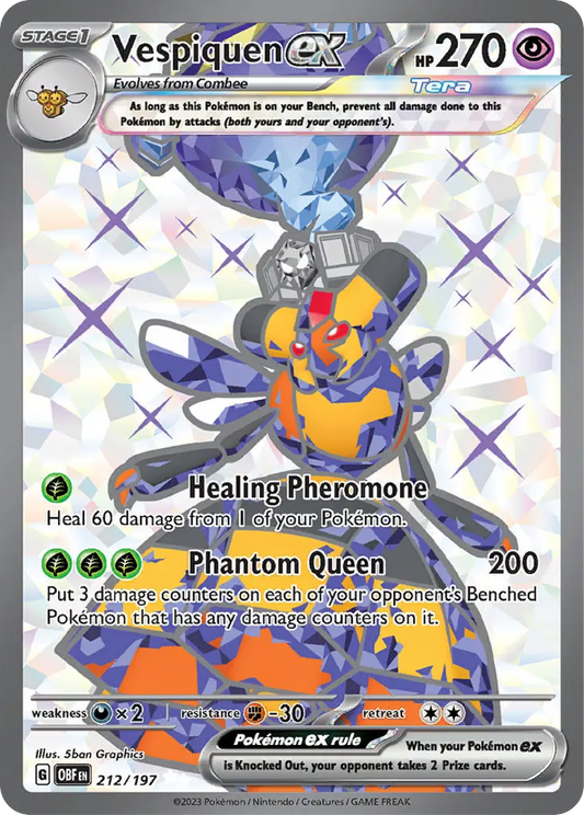Vespiquen Ex  (212/197) - Obsidian Flames - English Pokemon Card Singles - High Value Hobby