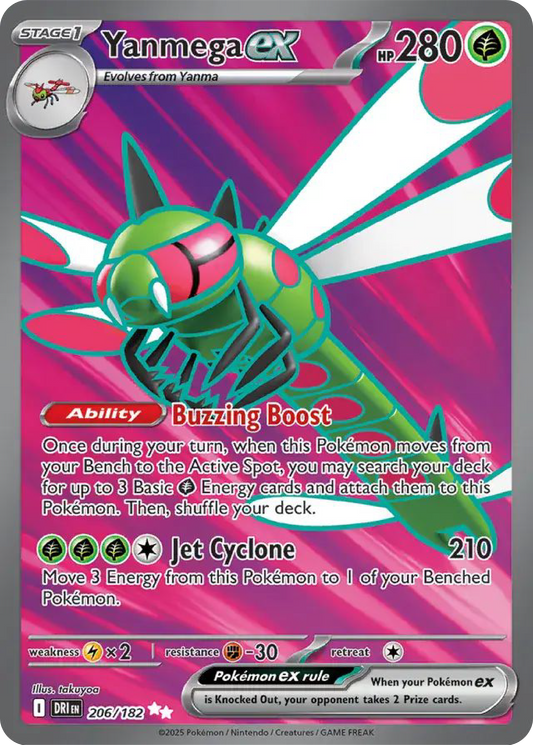 Yanmega ex (206/182) - Pokemon Destined Rivals (DRI) - Buy Pokemon Card Singles in Canada at High Value Hobby